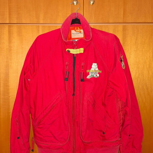 Parajumpers bomber jacket red size Large used