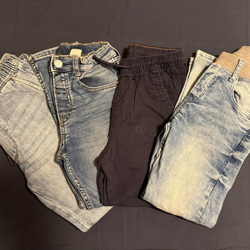 Boys' pants size 6-7 years, 4 pieces, like new, blue