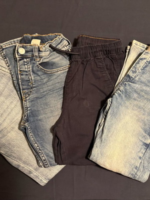 Boys' pants size 6-7 years, 4 pieces, like new, blue