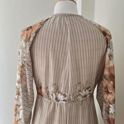 Vintage dress 1970s brown, used, size S