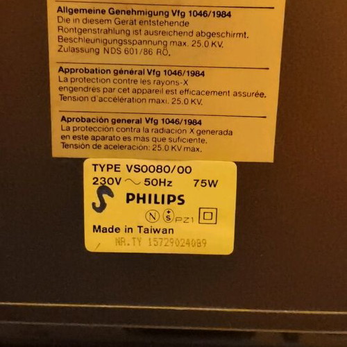 Philips VS0080/00 used RGB monitor 15Hz with speakers and Scart
