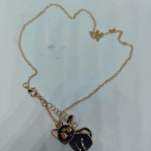 Sailor Moon Luna necklace with enamel like new