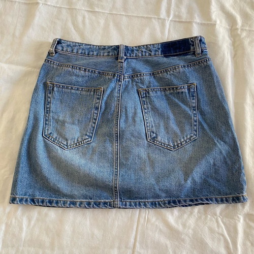 Mini jean skirt Stradivarius light blue, like new, size L