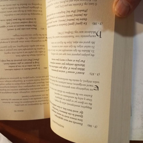 Nostradamus book used with prophecies and commentary