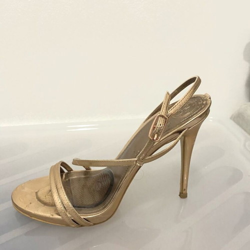 Guess women's sandals pink gold like new size 39 heel 10cm