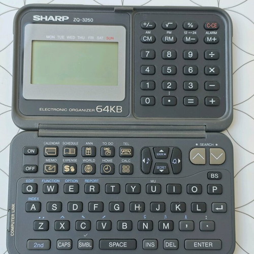Sharp ZQ-3250 electronic organizer used, defective