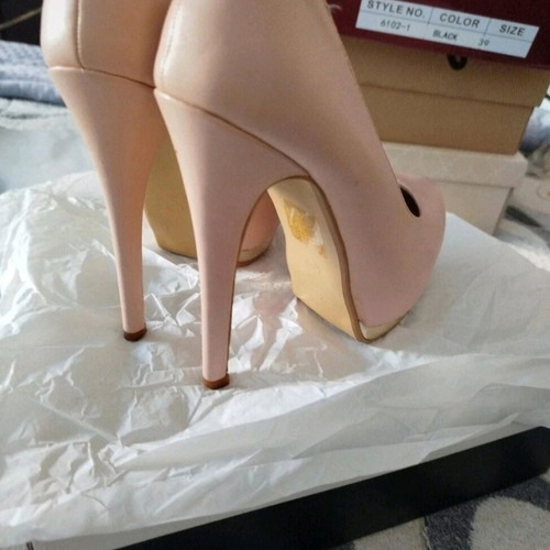 Jflowers pink Barbie high heels used, size 36