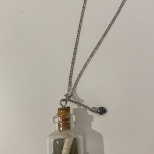 Handmade sea treasure necklace new with shells and sand
