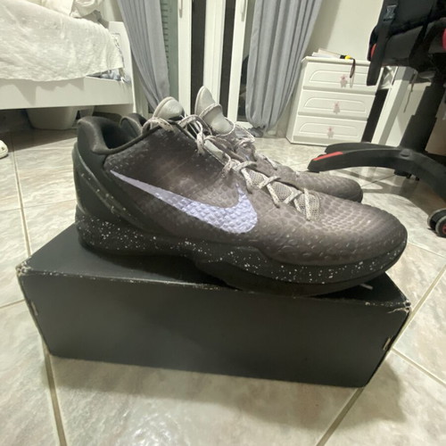 Nike Kobe 6 EYBL basketball shoes, size 47.5, black and grey
