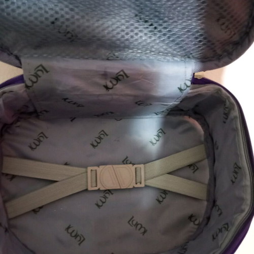 Small travel suitcase purple like new with many compartments
