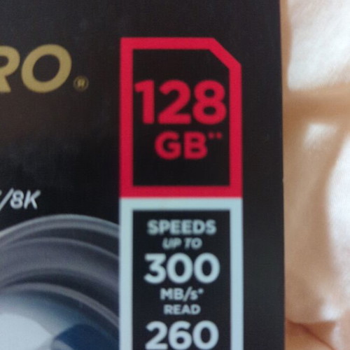 SanDisk Extreme Pro V90 SDXC UHS-II 128GB memory card new