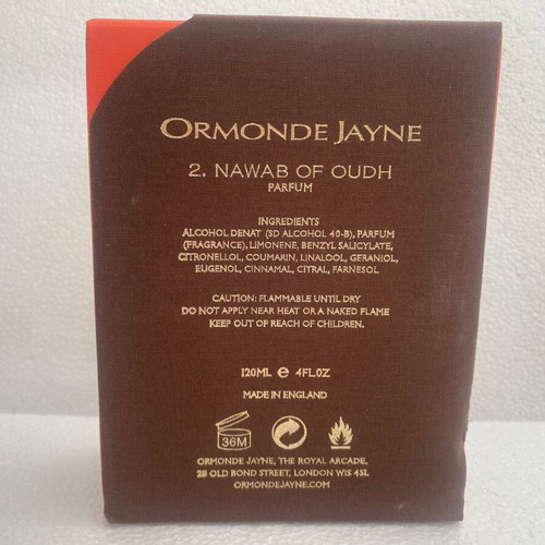 Nawab of Oudh Parfum by Ormonde Jayne 120 ml new in box