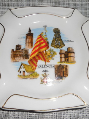 Πορσελάνινο σταχτοδοχείο αναμνηστικό από Valencia καινούργιο