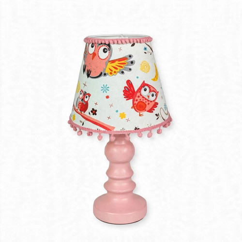 Happy Owls children's table lamp, dimensions 30x18x15 cm, E27
