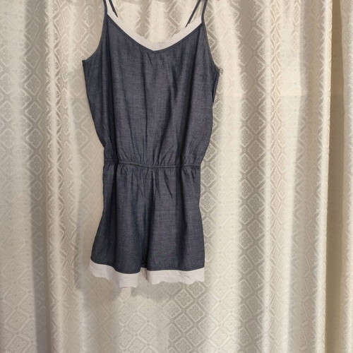 Esmara one-piece like new, 100% cotton, white and blue