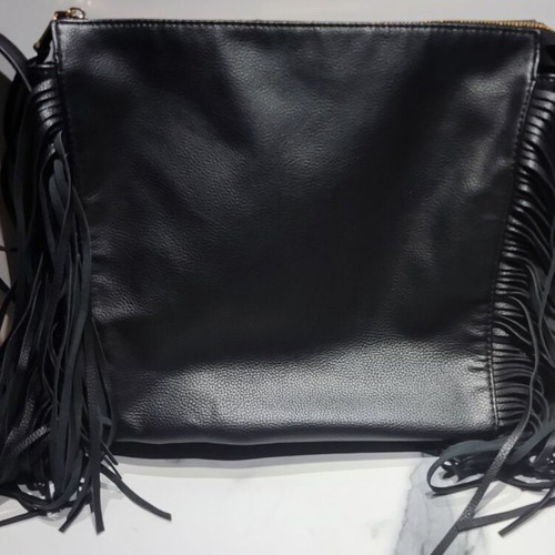 H&M crossbody bag used with black fringes