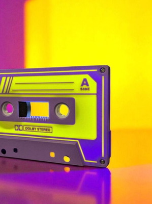 Cassette Tape Retro Lightbox ново с 3D печат и USB захранване