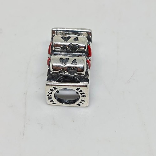 Disney Minnie Mouse "MOM" Silver Charm S925 like new with Red Bow