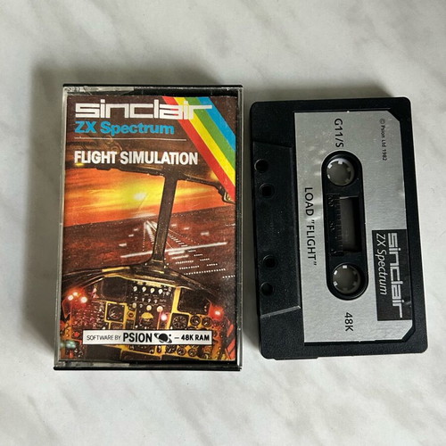 Spectrum Flight Simulator cassette used in good condition