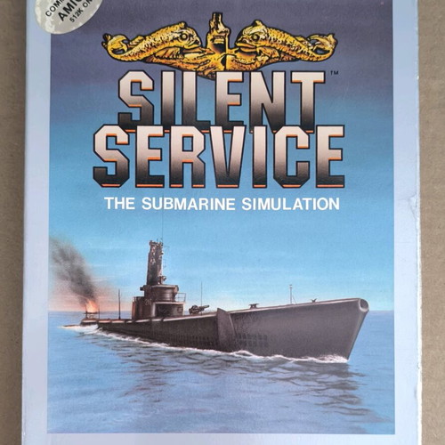Silent Service MicroProse Amiga like new, complete box
