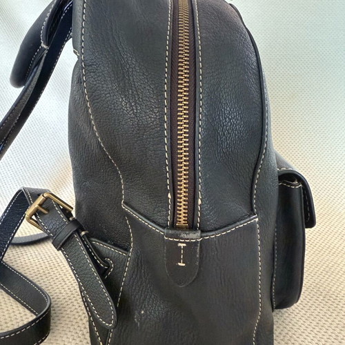 Ralph Lauren leather backpack used, black