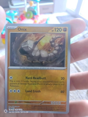 Pokemon Onix (PAR 090) like new, Paradox Rift Holo
