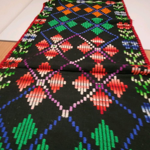 Handmade wool woven rugs on loom, excellently preserved, set of 2