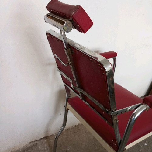 Barber chair used from 1940-1950 era