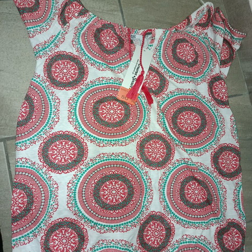 Printed summer blouse new with tag, size XL 42
