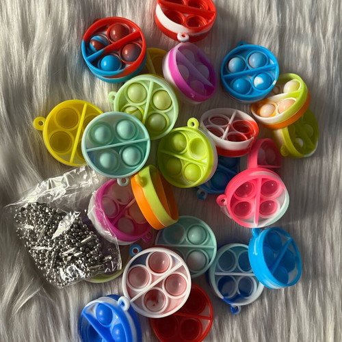Pop It Fidget set 24 pieces colorful stress relief toys new