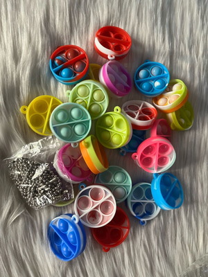 Pop It Fidget set 24 pieces colorful stress relief toys new