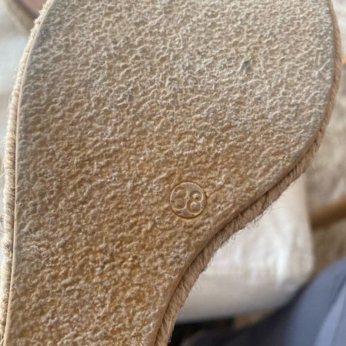 Rollini platform sandals size 38 like new, beige brown