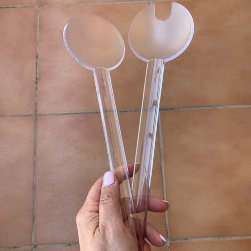 Tupperware transparent spoons new, set of 2