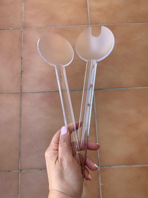 Tupperware transparent spoons new, set of 2