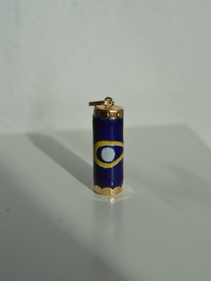 14K Gold Eye Charm Pendant New