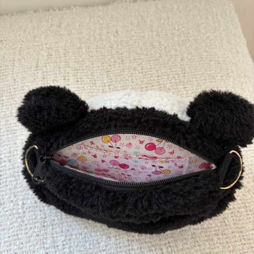 Teddy Bear Bag black and white, like new