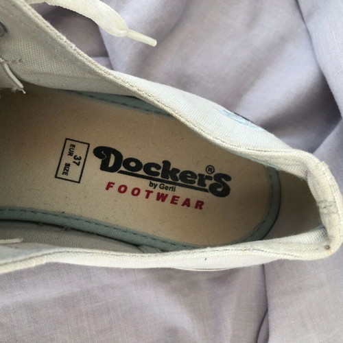 Dockers by Gerli low-top sneakers size 37 like new, white and blue