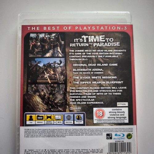 Dead Island Game of the Year Edition PS3 game like new