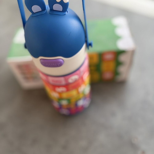 Interactive Number Water Bottle for Kids with Strap new