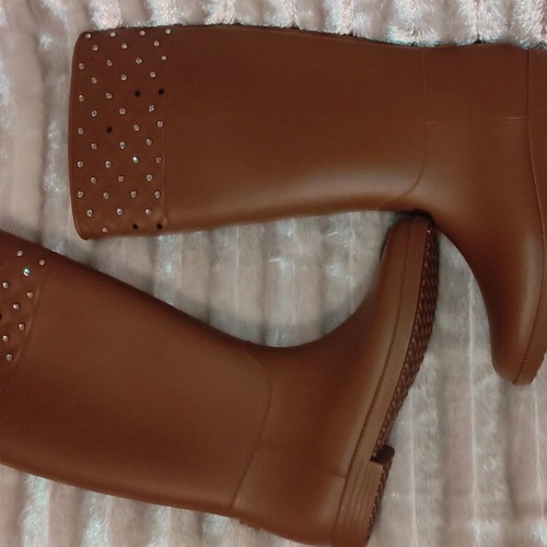 Brown galoshes new, knee-length, size 39