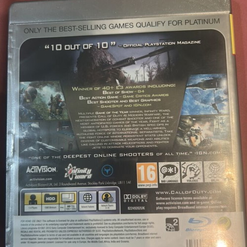 Call of Duty4 PlayStation 3 (PS3) like new