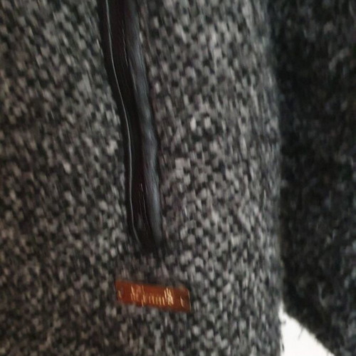 Lynne jacket with hood used, size L, black and white