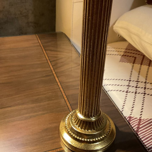 Gold metal decorative column 24 cm