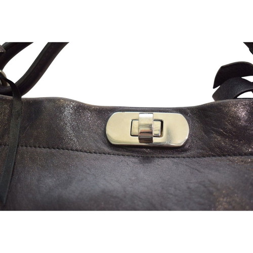 Marni Zip Around Hobo Shoulder Bag like new, black distressed crackle leather