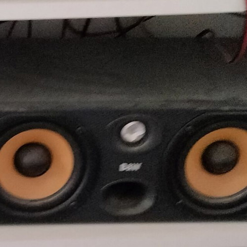 B&W speakers 100 W rms 8Ω, 120 W rms radio amplifier, central speaker