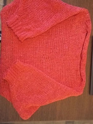 Mango pink pullover like new, size S