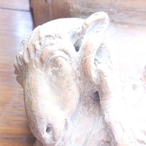 Antique Wall Console (Furousi) Terracotta, Neoclassical Style