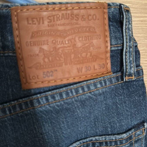 Levi's 502 jeans size 30x30, blue, like new