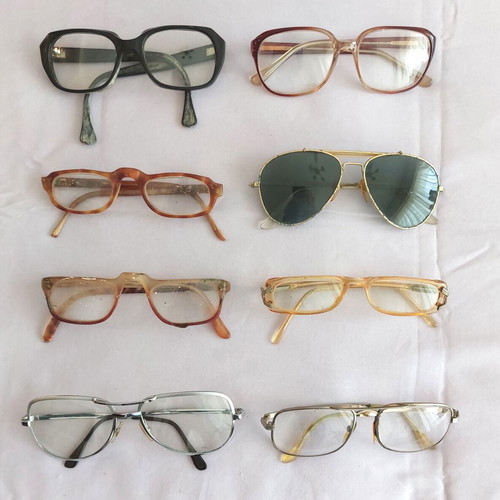 Eyeglass frames used, pack of 8 with lenses