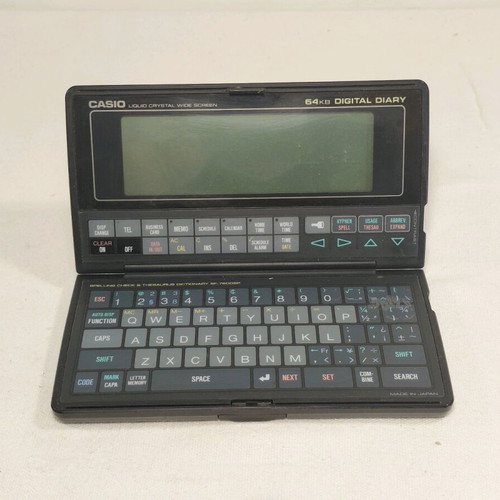 Casio SF-8000 Digital Diary used vintage 64KB electronic organizer